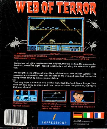 Web of Terror box cover back